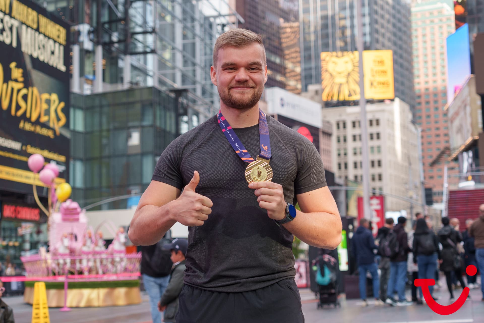 Sasha na de marathon van New York